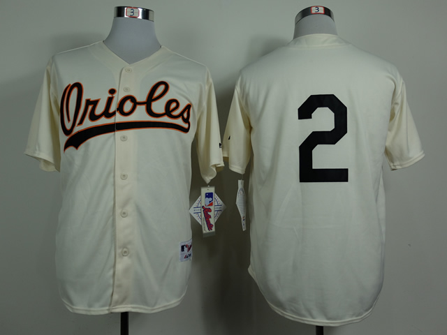 Men Baltimore Orioles 2 No name Gream 1954 MLB Jerseys